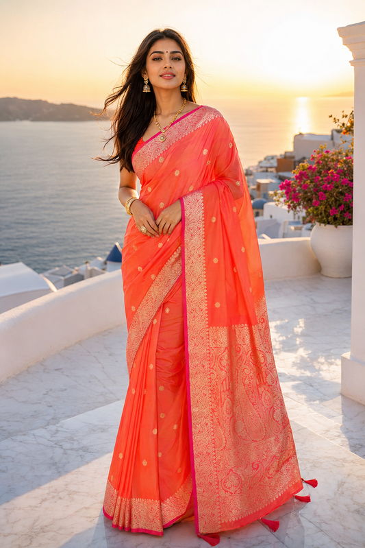Royal Traditional Silk Bridal Saree – Timeless Beauty for the Modern Bride