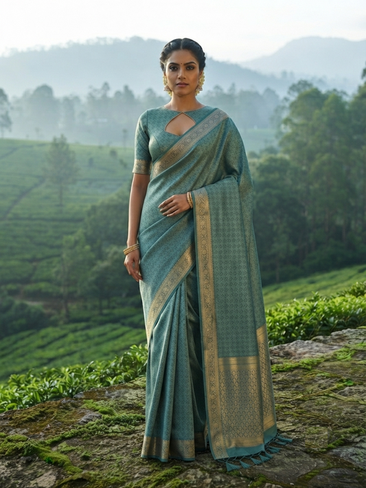 Luxury Designer Wedding Silk Saree for Women | Rich Zari Party & Bridal Wear Collection