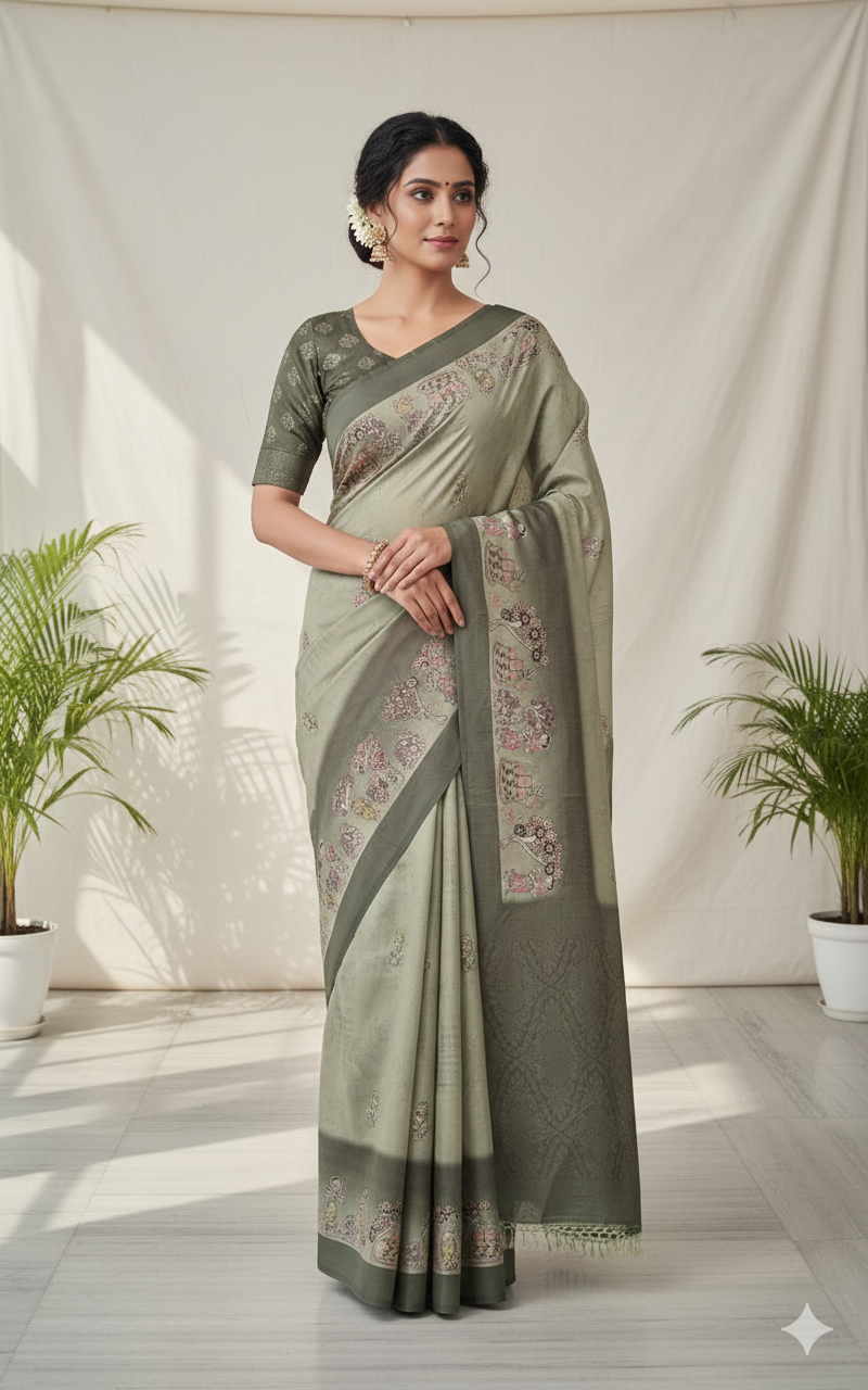 Traditional Festival Saree for Delhi Families – Global Silk Mills