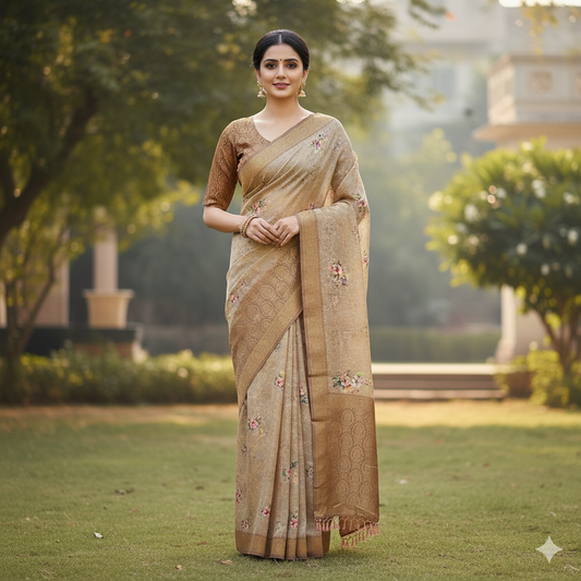 Premium Cotton Saree for Delhi Summer Wear – Global Silk Mills