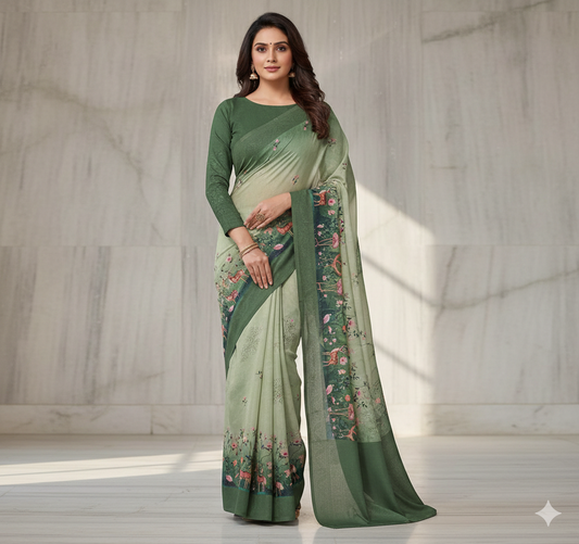 Daily Wear Comfortable Saree for Delhi Climate – Global Silk Mills