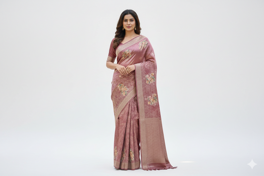 Celebrity Style Saree for Hyderabad Fashion Lovers – Global Silk Mills