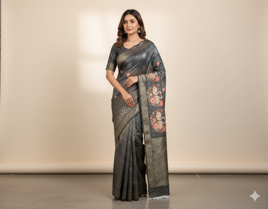 Traditional South Indian Silk Saree Delhi – Global Silk Mills